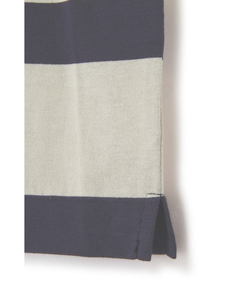 COTTON LINEN STRIPE JERSEY（Tシャツ/カットソー）｜MARGARET