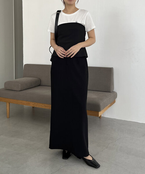 CAPRICIEUX LE'MAGE（カプリシューレマージュ）の「バックリボンベアビスチェ（シャツ/ブラウス・レディース・ブラック/グレー/ベージュ・FREE）」の6枚目の写真