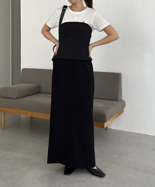 CAPRICIEUX LE'MAGE（カプリシューレマージュ）の「バックリボンベアビスチェ（シャツ/ブラウス・レディース・ブラック/グレー/ベージュ・FREE）」の10枚目の写真