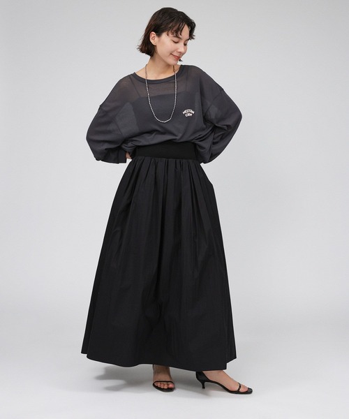 BABYLONE（バビロン）の「タイプライターボリュームスカート（スカート・レディース・ホワイト/ブラック・38inch/36inch）」の14枚目の写真