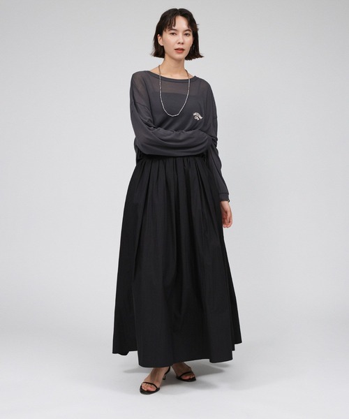 BABYLONE（バビロン）の「タイプライターボリュームスカート（スカート・レディース・ホワイト/ブラック・38inch/36inch）」の15枚目の写真