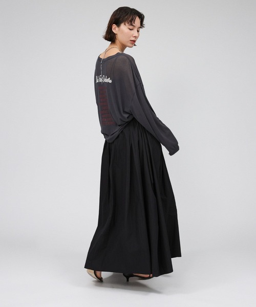 BABYLONE（バビロン）の「タイプライターボリュームスカート（スカート・レディース・ホワイト/ブラック・38inch/36inch）」の6枚目の写真