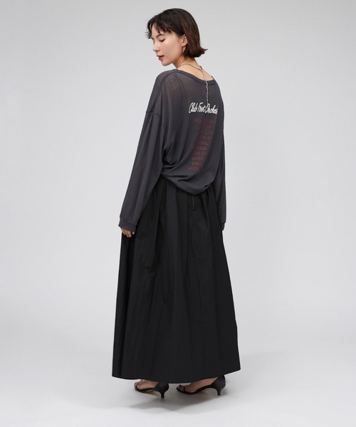 BABYLONE（バビロン）の「タイプライターボリュームスカート（スカート・レディース・ホワイト/ブラック・38inch/36inch）」の7枚目の写真