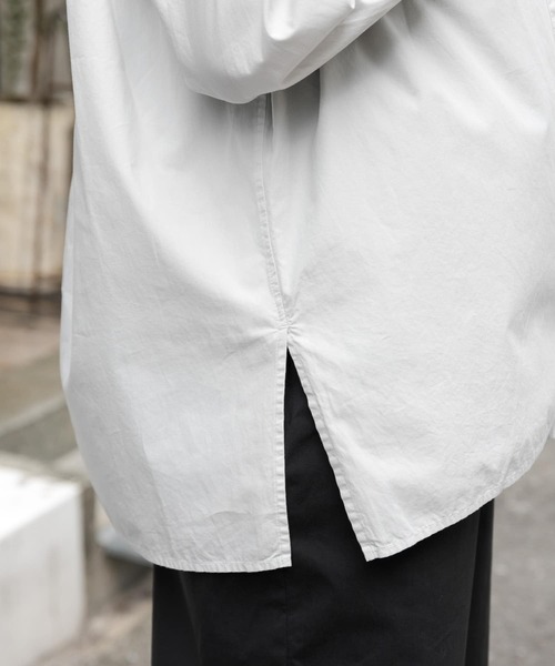 FORK&SPOON（フォークアンドスプーン）の「FORK&SPOON　ガーメントダイロングスリーブシャツ（シャツ/ブラウス・レディース・ブルー系その他/イエロー/ライトグレー・1）」の17枚目の写真