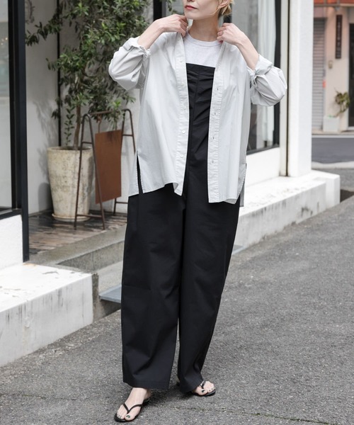 FORK&SPOON（フォークアンドスプーン）の「FORK&SPOON　ガーメントダイロングスリーブシャツ（シャツ/ブラウス・レディース・ブルー系その他/イエロー/ライトグレー・1）」の18枚目の写真