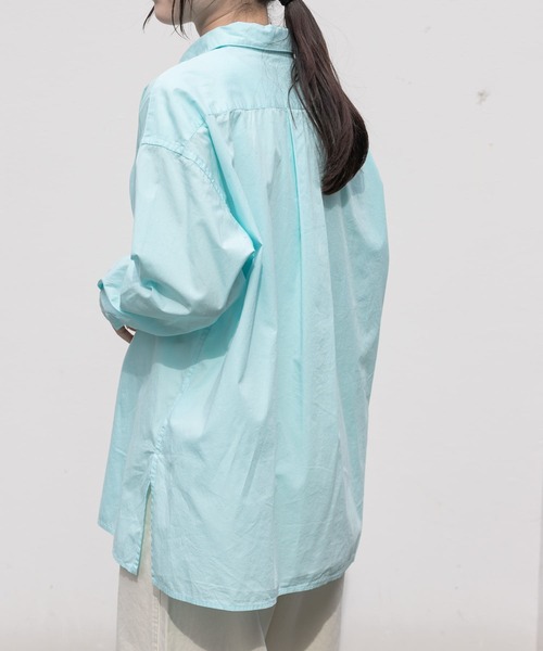 FORK&SPOON（フォークアンドスプーン）の「FORK&SPOON　ガーメントダイロングスリーブシャツ（シャツ/ブラウス・レディース・ブルー系その他/イエロー/ライトグレー・1）」の20枚目の写真