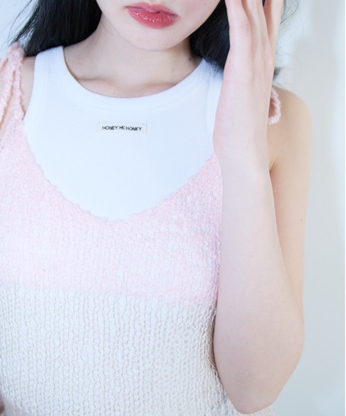 セール】crochet border camisole（キャミソール）｜HONEY MI