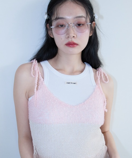 セール】crochet border camisole（キャミソール）｜HONEY MI