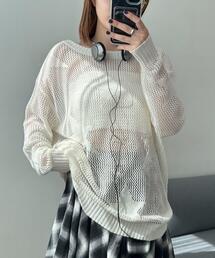 WEGO/スターメッシュBIGニット