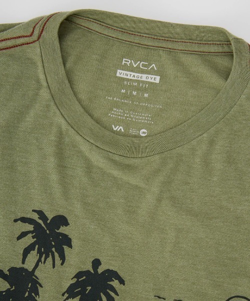 RVCA(ルーカ)の「RVCA メンズ LUAU VISTA SS Tシャツ 【2025年春夏モデル】/ルーカフロントプリント半袖Tシャツ(Tシャツ/カットソー・メンズ・グリーン系その他/ベージュ・LARGE/MEDIUM/SMALL/X-LARGE)」の9枚目の写真
