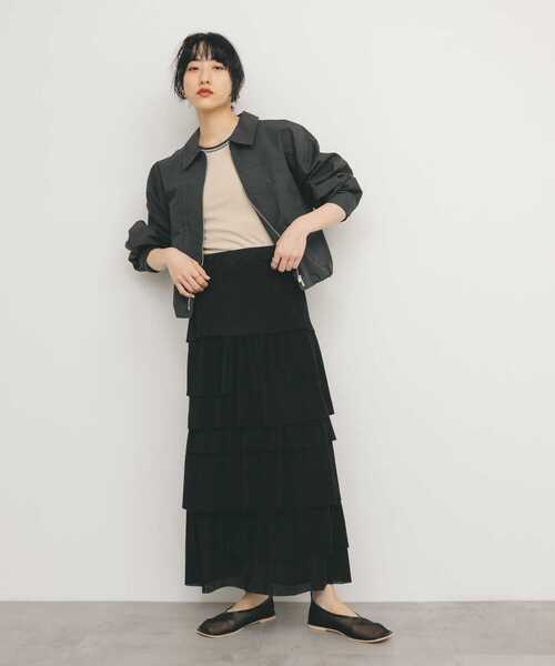 KBF（ケイビーエフ）の「バイカラータンクトップ（タンクトップ・レディース・ライトベージュ/ダークブラウン/ブルー系その他・ONE）」の7枚目の写真