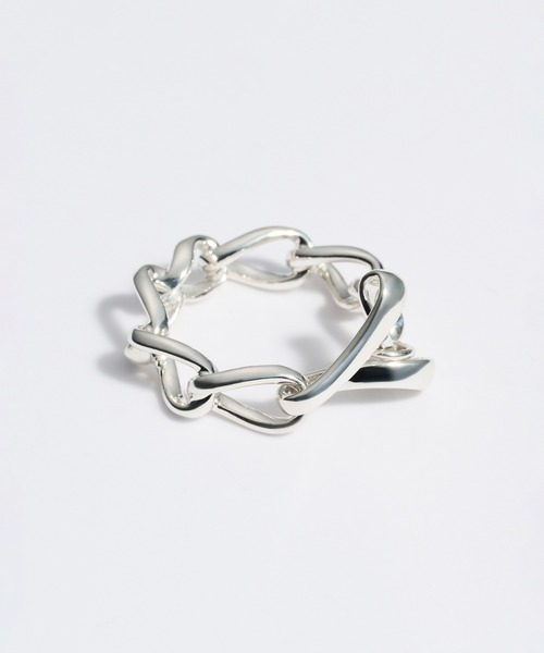 LAMBDA(ラムダ)の「ラムダチェーンリング(リング・メンズ・シルバー系その他・#9/#11/#13/#15/#17/#19)」の2枚目の写真