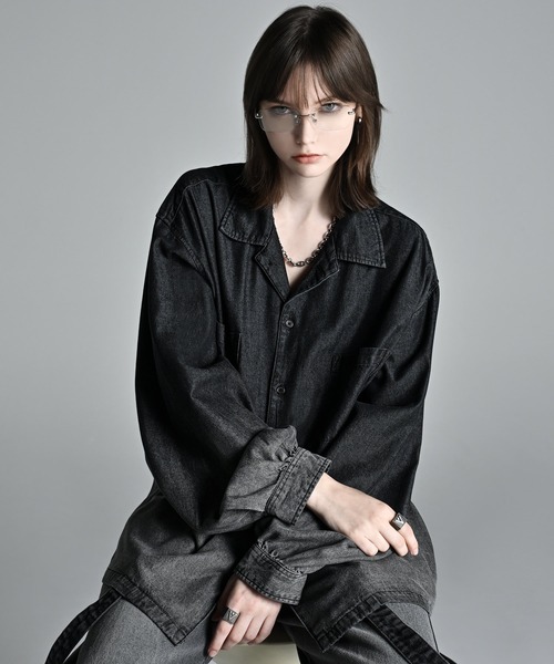 ADRER（アドラー）の「UV cut prettier sunglasses / UVカットプリティアサングラス（メガネ・メンズ・ブラック系1/シルバー系1/ブルー系1/ブラウン系1/ブラック系2/ブラック系3/シルバー系2/クリア・FREE）」の18枚目の写真