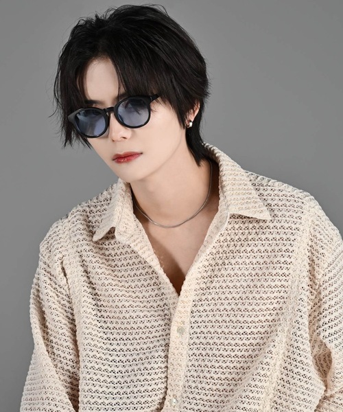 ADRER（アドラー）の「UV cut prettier sunglasses / UVカットプリティアサングラス（メガネ・メンズ・ブラック系1/シルバー系1/ブルー系1/ブラウン系1/ブラック系2/ブラック系3/シルバー系2/クリア・FREE）」の15枚目の写真