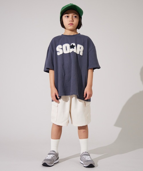 PAIRMANON STREET（ペアマノンストリート）の「【PAIRMANON STREET】選べる6色 ショート カーゴ パンツ 無地 カモフラ レオパード（カーゴパンツ・キッズ・カーキ/ホワイト/ブラウン/マスタード/ベージュ/ブラック・110/150/130/160/140/100/90/120）」の20枚目の写真