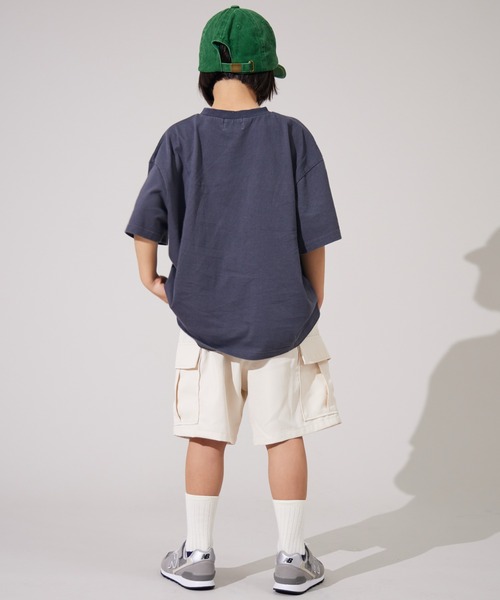 PAIRMANON STREET（ペアマノンストリート）の「【PAIRMANON STREET】選べる6色 ショート カーゴ パンツ 無地 カモフラ レオパード（カーゴパンツ・キッズ・カーキ/ホワイト/ブラウン/マスタード/ベージュ/ブラック・110/150/130/160/140/100/90/120）」の21枚目の写真