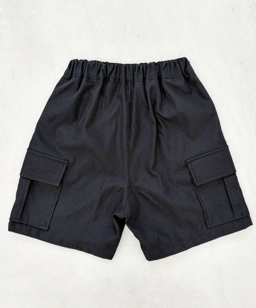 PAIRMANON STREET（ペアマノンストリート）の「【PAIRMANON STREET】選べる6色 ショート カーゴ パンツ 無地 カモフラ レオパード（カーゴパンツ・キッズ・カーキ/ホワイト/ブラウン/マスタード/ベージュ/ブラック・110/150/130/160/140/100/90/120）」の7枚目の写真