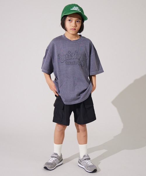 PAIRMANON STREET（ペアマノンストリート）の「【PAIRMANON STREET】選べる6色 ショート カーゴ パンツ 無地 カモフラ レオパード（カーゴパンツ・キッズ・カーキ/ホワイト/ブラウン/マスタード/ベージュ/ブラック・110/150/130/160/140/100/90/120）」の10枚目の写真