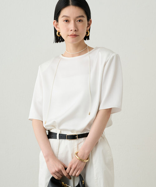 LOUNGEDRESS（ラウンジドレス）の「パワショルサテンブラウス