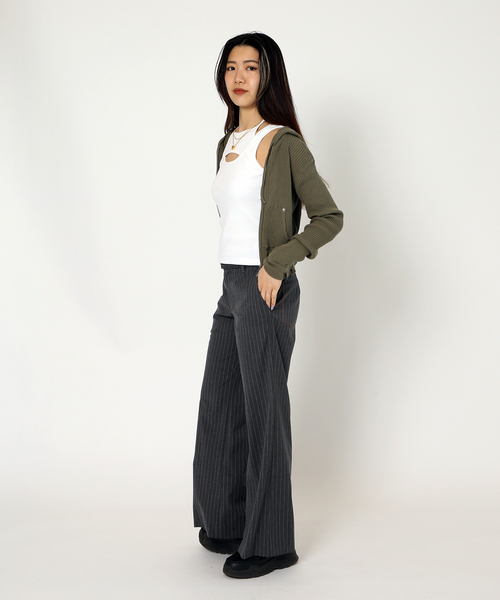 JOINT WORKS（ジョイントワークス）の「デザインタンクトップ（タンクトップ・レディース・グレー/ブラック/ホワイト・FREE）」の14枚目の写真