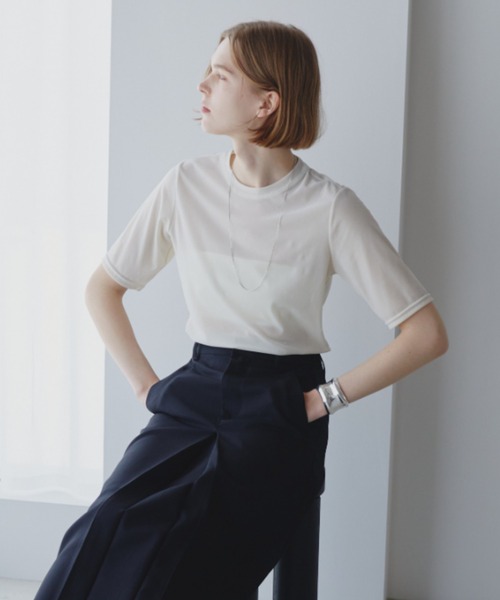 cccmalie シーマリー ベロア半袖トップス cccmalie シーマリー ベロア半袖トップス