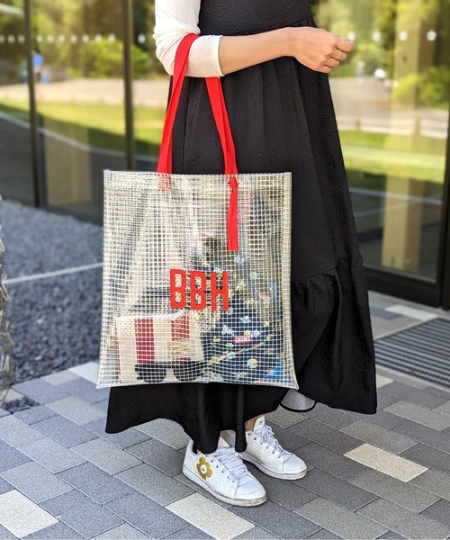 RiNc (リンク)の「【 TOSSDICE / トスダイス 】 BBH”CLEAR CHECK TOTE / BBH クリアチェックトート(トートバッグ・レディース・イエロー/レッド/ブラック・FREE)」の3枚目の写真