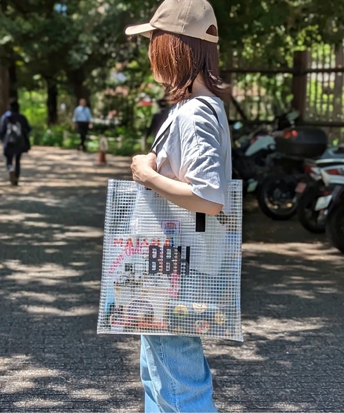 RiNc (リンク)の「【 TOSSDICE / トスダイス 】 BBH”CLEAR CHECK TOTE / BBH クリアチェックトート(トートバッグ・レディース・イエロー/レッド/ブラック・FREE)」の4枚目の写真