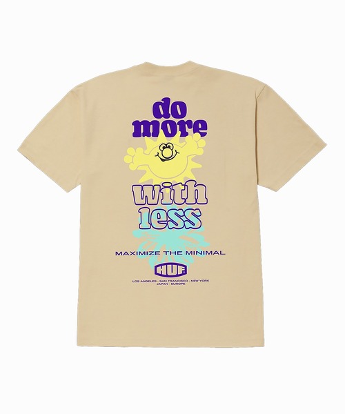 HUF（ハフ）の「【 HUF / MAXIMIZE S/S TEE 】-　ハフ マキシマイズ ショート スリーブ Tシャツ（Tシャツ/カットソー・メンズ・ホワイト/ウィート・S/M/L）」の4枚目の写真