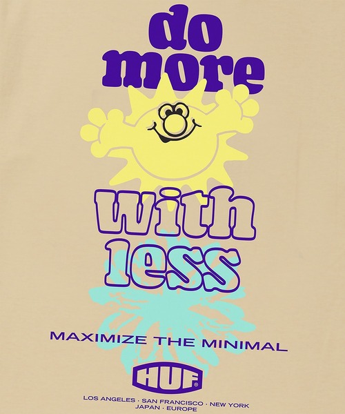 HUF（ハフ）の「【 HUF / MAXIMIZE S/S TEE 】-　ハフ マキシマイズ ショート スリーブ Tシャツ（Tシャツ/カットソー・メンズ・ホワイト/ウィート・S/M/L）」の6枚目の写真