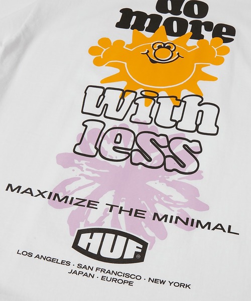 HUF（ハフ）の「【 HUF / MAXIMIZE S/S TEE 】-　ハフ マキシマイズ ショート スリーブ Tシャツ（Tシャツ/カットソー・メンズ・ホワイト/ウィート・S/M/L）」の5枚目の写真