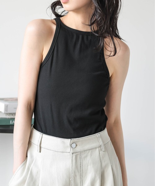 AMELY(エミリー)の「アメスリ&ヘンリーネックトップス(Tシャツ/カットソー・レディース・ブラック/ホワイト/グレー・フリー)」の14枚目の写真