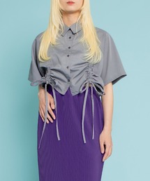 PUNYUS | クロップド丈ドロストシャツ(シャツ/ブラウス)