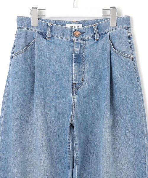 23区DENIM サマー タック ワイド パンツ Oggi6月号掲載/接触冷感】23区DENIM サマー タック ワイド