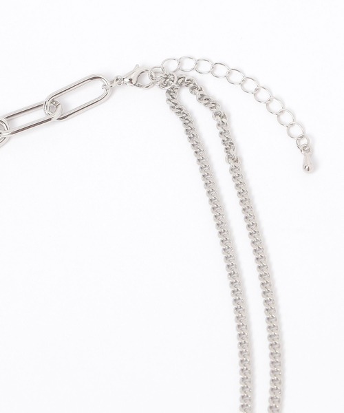 PAGEBOY（ページボーイ）の「Ｗリングチェーンネックレス（ネックレス・レディース・シルバー/ゴールド・FREE）」の4枚目の写真