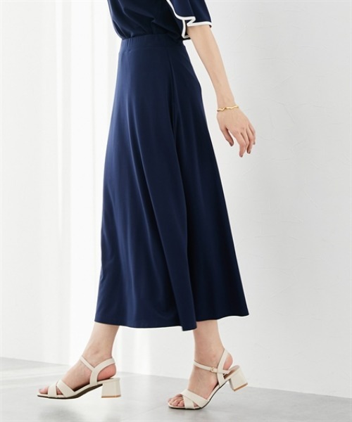 極美品✨EVERYDAY I LIKE 21awカシミヤ混 フレアスカート S セール】【ひんやり接触冷感】シルケット加工フレアスカート