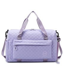 ナイロン製パープルボストンバッグ ボストンバッグ パープル/紫色系（レディース） - ファッション