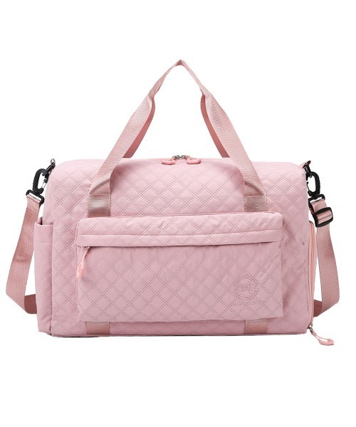 Miniministore(ミニミニストア)の「ボストンバッグキルティング修学旅行カバン(ボストンバッグ・レディース・ブルーグリーン/ピンク/ラベンダー/ブラック/スモークピンク/オフホワイト・FREE)」の5枚目の写真