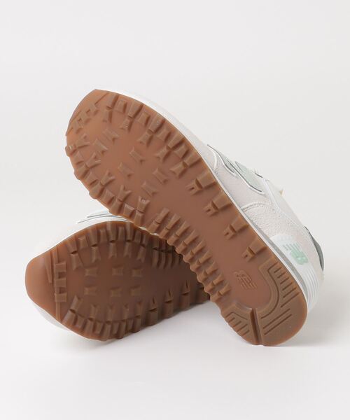 NEW BALANCE（ニューバランス）の「ニューバランス New Balance 574_（スニーカー・レディース・ホワイト×グリーン・23.0cm/23.5cm/24.0cm/24.5cm/25.0cm）」の3枚目の写真