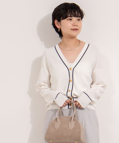 NOLLEY'S（ノーリーズ）の「総針配色Vカーディガン