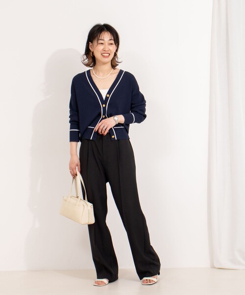 NOLLEY'S（ノーリーズ）の「総針配色Vカーディガン