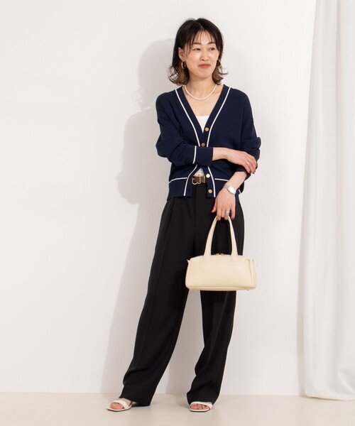 ノーリーズ 総針配色Vカーディガン nolleys nolley’s 新品タグ付 ノーリーズ 総針配色Vカーディガン nolleys nolley's 新品タグ付