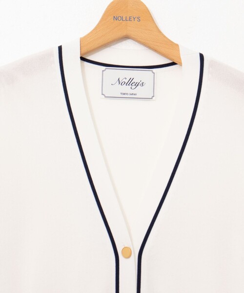 NOLLEY'S（ノーリーズ）の「総針配色Vカーディガン