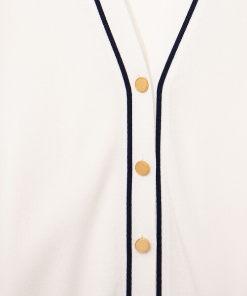 ノーリーズ 総針配色Vカーディガン nolley’s 新品タグ付 ノーリーズ 総針配色Vカーディガン nolleys nolley's 新品タグ付