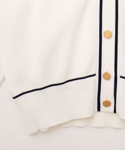 NOLLEY'S（ノーリーズ）の「総針配色Vカーディガン