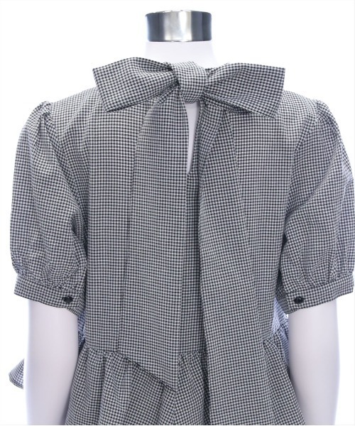 CLEAR BASIC（クリアベーシック）の「2way無地&柄リボンペプラムブラウス[オフィスカジュアル 着回し抜群 大人]（シャツ/ブラウス・レディース・オフホワイト/ネイビー/ブラック系その他・F）」の12枚目の写真