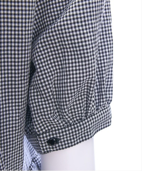 CLEAR BASIC（クリアベーシック）の「2way無地&柄リボンペプラムブラウス[オフィスカジュアル 着回し抜群 大人]（シャツ/ブラウス・レディース・オフホワイト/ネイビー/ブラック系その他・F）」の13枚目の写真