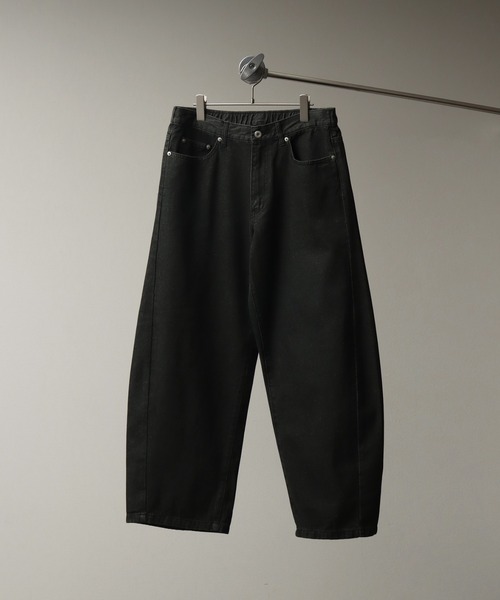 Art re A select(アトリエセレクト)の「ワイドバレルレッグ フェイドカラーデニムパンツ(デニムパンツ・メンズ・ブラック/カーキ/ベージュ/インディゴブルー/パープル・M/L/LL)」の6枚目の写真