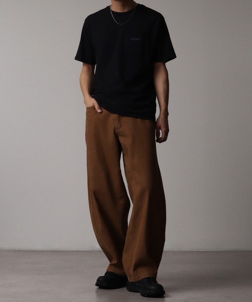 Art re A select(アトリエセレクト)の「ワイドバレルレッグ フェイドカラーデニムパンツ(デニムパンツ・メンズ・ブラック/カーキ/ベージュ/インディゴブルー/パープル・M/L/LL)」の19枚目の写真