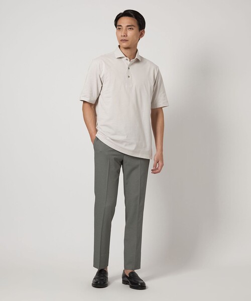 green label relaxing（グリーンレーベルリラクシング）の「A+ COOL Pバーズアイ アジャスター スラックス -ウォッシャブル・ストレッチ・接触冷感-（スラックス・メンズ・ネイビー/ダークグレー/その他1・S/M/L/XL/XS）」の10枚目の写真