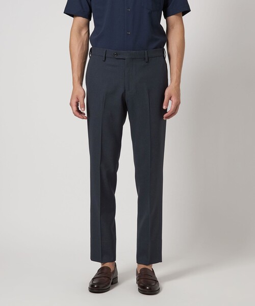 green label relaxing（グリーンレーベルリラクシング）の「A+ COOL Pバーズアイ アジャスター スラックス -ウォッシャブル・ストレッチ・接触冷感-（スラックス・メンズ・ネイビー/ダークグレー/その他1・S/M/L/XL/XS）」の11枚目の写真